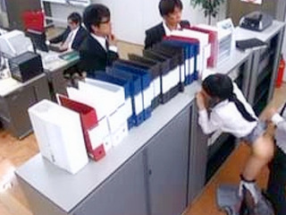 Sexually Fulfilled Secretary After Steamy Workplace Rendezvous with Colleagues in Busy Tokyo Nippon.